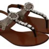 Dolce & Gabbana Women's Elegant Strappy Sandals with Exotic Charm