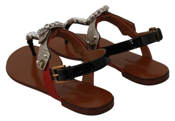 Dolce & Gabbana Women's Elegant Strappy Sandals with Exotic Charm