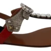 Dolce & Gabbana Women's Elegant Strappy Sandals with Exotic Charm