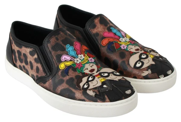 Dolce & Gabbana Women's Elegant Leopard Print Loafers for Sophisticated Style
