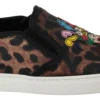 Dolce & Gabbana Women's Elegant Leopard Print Loafers for Sophisticated Style