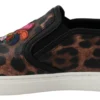 Dolce & Gabbana Women's Elegant Leopard Print Loafers for Sophisticated Style