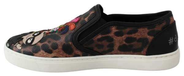 Dolce & Gabbana Women's Elegant Leopard Print Loafers for Sophisticated Style
