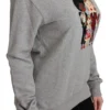 Dolce & Gabbana Women's Elegant Multicolor Embroidered Crew-neck Sweater