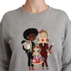 Dolce & Gabbana Women's Elegant Multicolor Embroidered Crew-neck Sweater