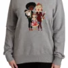 Dolce & Gabbana Women's Elegant Multicolor Embroidered Crew-neck Sweater