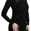 Dolce & Gabbana Women's Elegant Cashmere Silk Blend Lace Cardigan