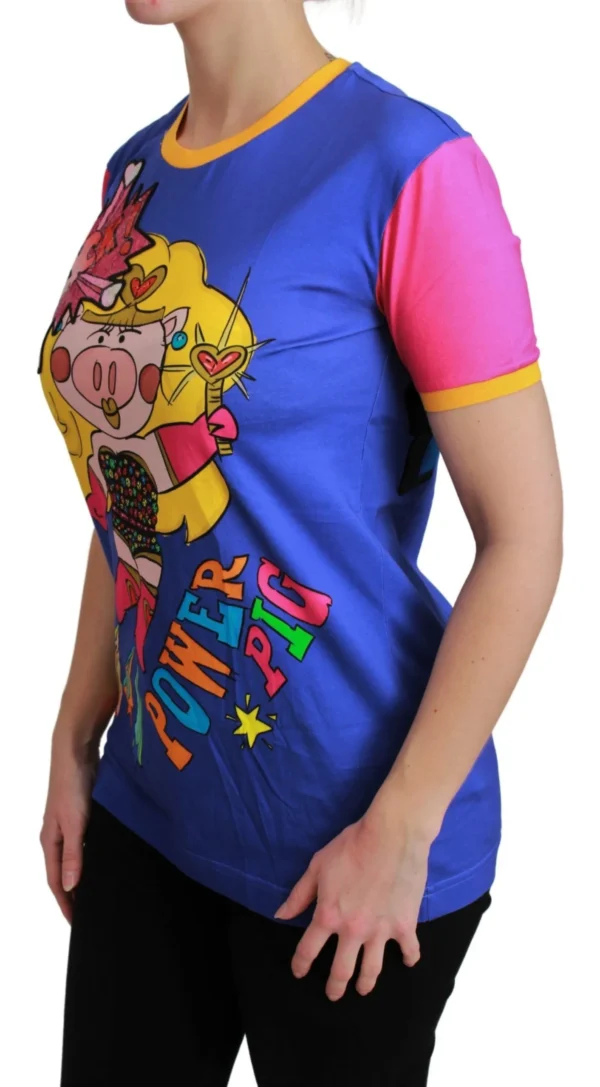 Dolce & Gabbana Women's Chic Crewneck Cotton Tee with Supergirl Motive