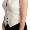 Dolce & Gabbana Women's Elegant Sleeveless Wool-Silk Blend Vest