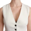 Dolce & Gabbana Women's Elegant Sleeveless Wool-Silk Blend Vest