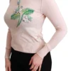 Dolce & Gabbana Women's Silk Blend Floral Embroidered Sweater