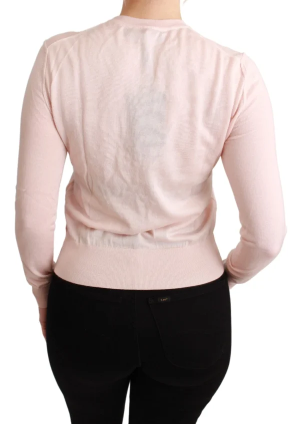 Dolce & Gabbana Women's Silk Blend Floral Embroidered Sweater