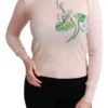 Dolce & Gabbana Women's Silk Blend Floral Embroidered Sweater