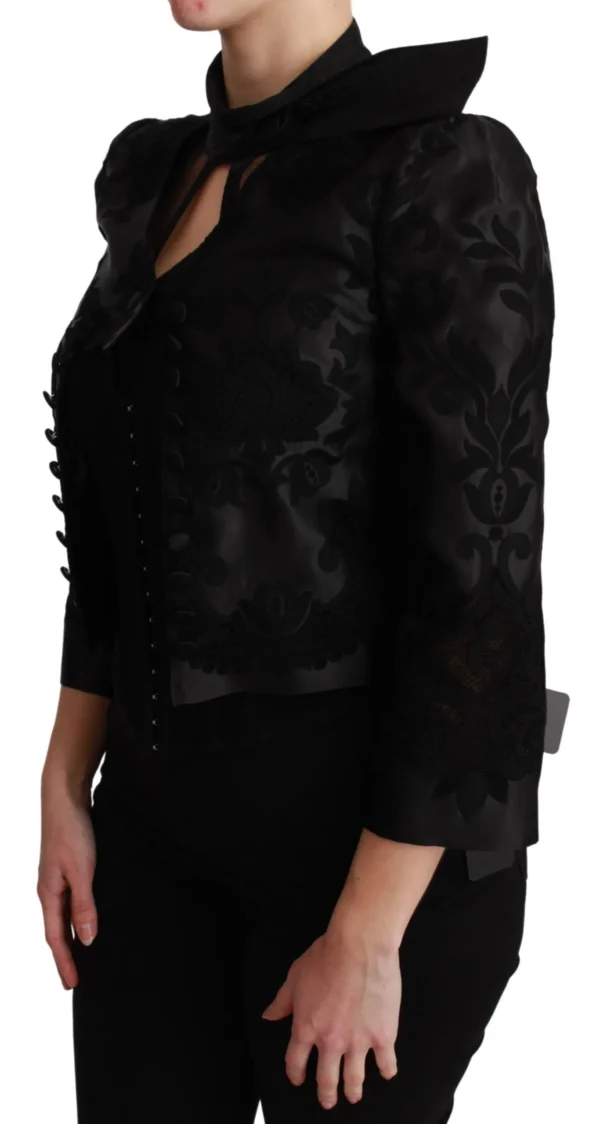 Dolce & Gabbana Women's Exquisite Floral Jacquard Corset Blazer