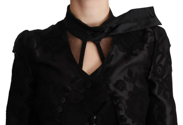 Dolce & Gabbana Women's Exquisite Floral Jacquard Corset Blazer