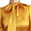 Dolce & Gabbana Women's Radiant Yellow Silk Bodycon Mini Dress