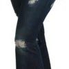 Dolce & Gabbana Women's Chic High Waist Flare Denim Queen Embroidery