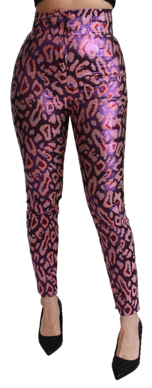 Dolce & Gabbana Women's Chic Cropped High Waist Silk Blend Pants