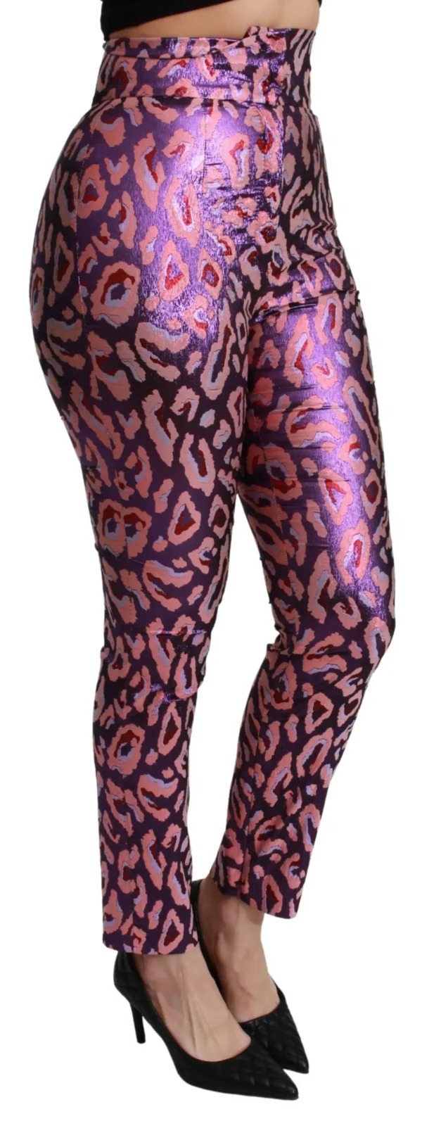 Dolce & Gabbana Women's Chic Cropped High Waist Silk Blend Pants