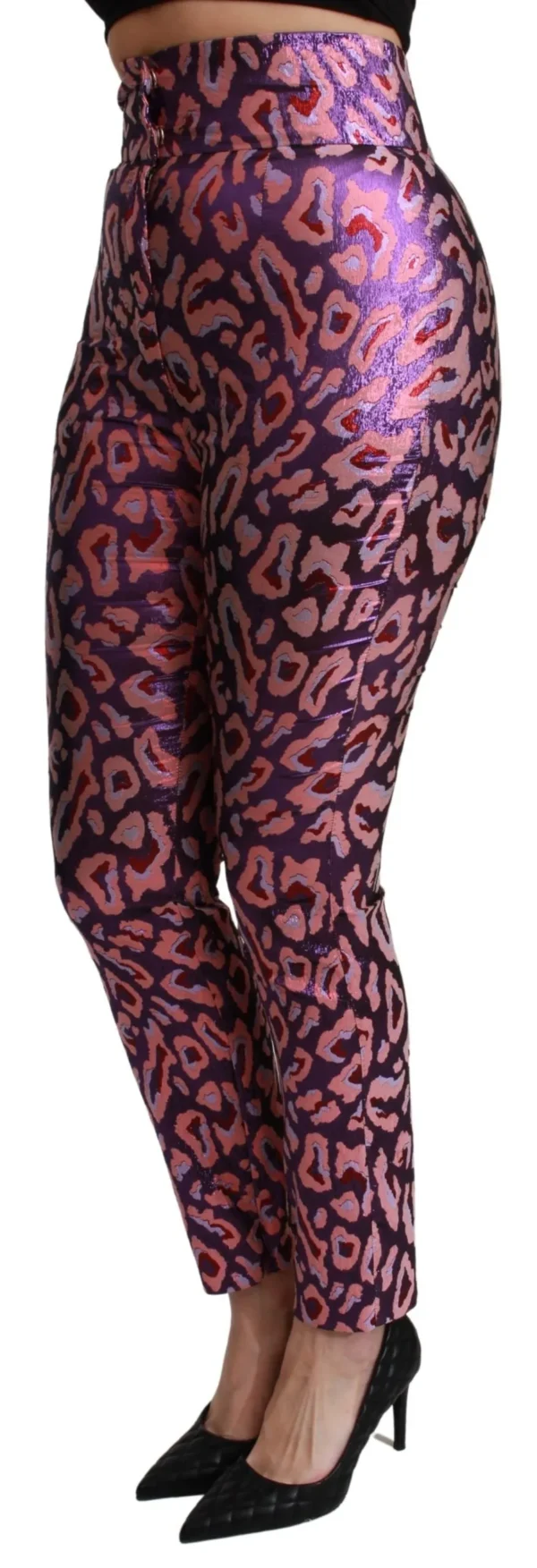 Dolce & Gabbana Women's Chic Cropped High Waist Silk Blend Pants