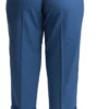 Dolce & Gabbana Women's Elegant Pleated Wool Cuffed Trousers