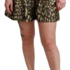 Dolce & Gabbana Women's High Waist Black & Gold Luxe Shorts