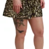 Dolce & Gabbana Women's High Waist Black & Gold Luxe Shorts