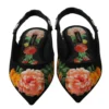 Dolce & Gabbana Women's Elegant Crystal-Embellished Floral Flats