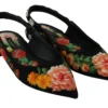Dolce & Gabbana Women's Elegant Crystal-Embellished Floral Flats
