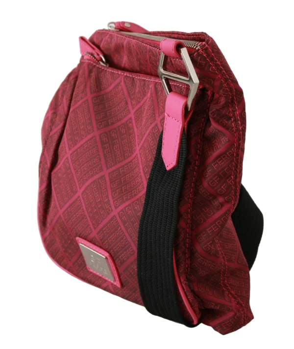 GF Ferre Women's Chic Pink Fabric Crossbody Elegance