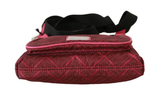 GF Ferre Women's Chic Pink Fabric Crossbody Elegance
