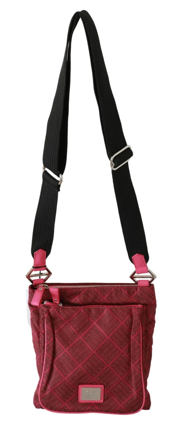 GF Ferre Women's Chic Pink Fabric Crossbody Elegance