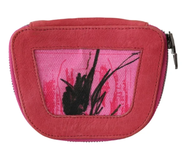 PINKO Women's Elegant Pink Fabric Coin Wallet