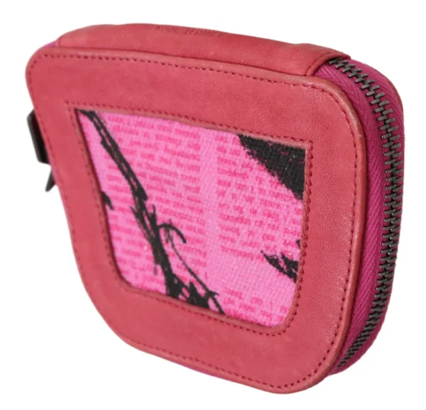 PINKO Women's Elegant Pink Fabric Coin Wallet