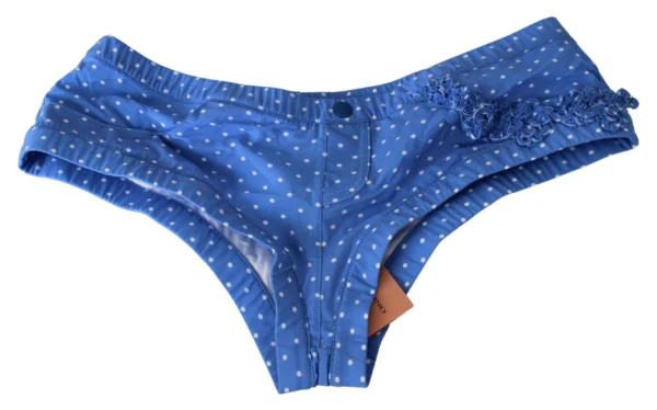 Ermanno Scervino Women's Chic Blue Dotted Designer Bikini Set