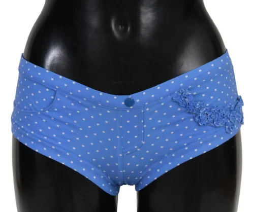 Ermanno Scervino Women's Chic Blue Dotted Designer Bikini Set