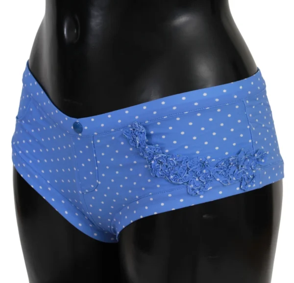 Ermanno Scervino Women's Chic Blue Dotted Designer Bikini Set
