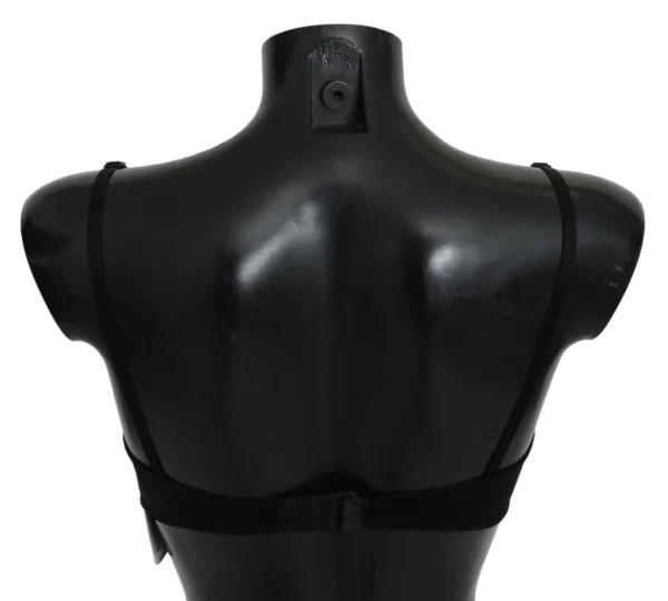 John Galliano Women's Elegant Black Cotton Bralette