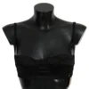 John Galliano Women's Elegant Black Cotton Bralette