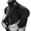 Roberto Cavalli Women's Elegant Push-Up Bra in Blue Print