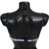 Roberto Cavalli Women's Elegant Push-Up Bra in Blue Print