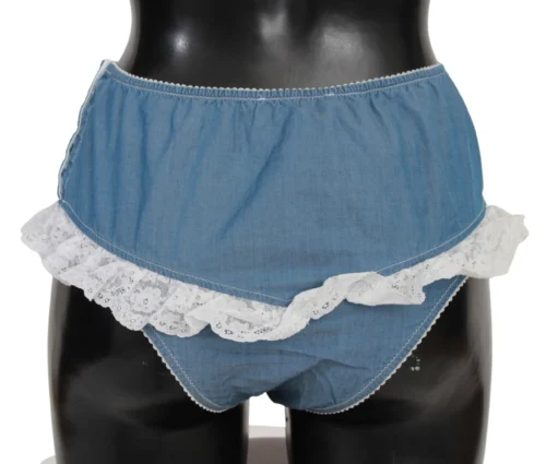 Ermanno Scervino Women's Chic Denim Blue Cotton Bottoms