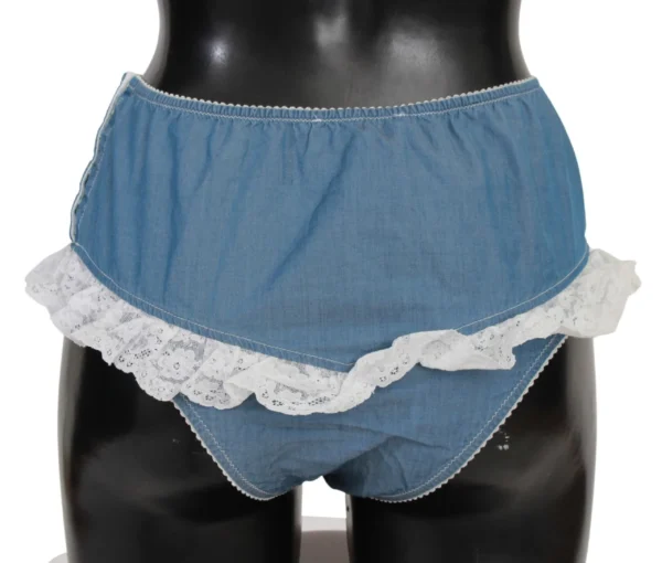 Ermanno Scervino Women's Chic Denim Blue Cotton Bottoms