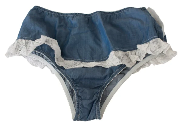Ermanno Scervino Women's Chic Denim Blue Cotton Bottoms