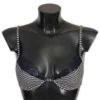 Ermanno Scervino Women's Blue Stripes Lace Reggiseno Bra