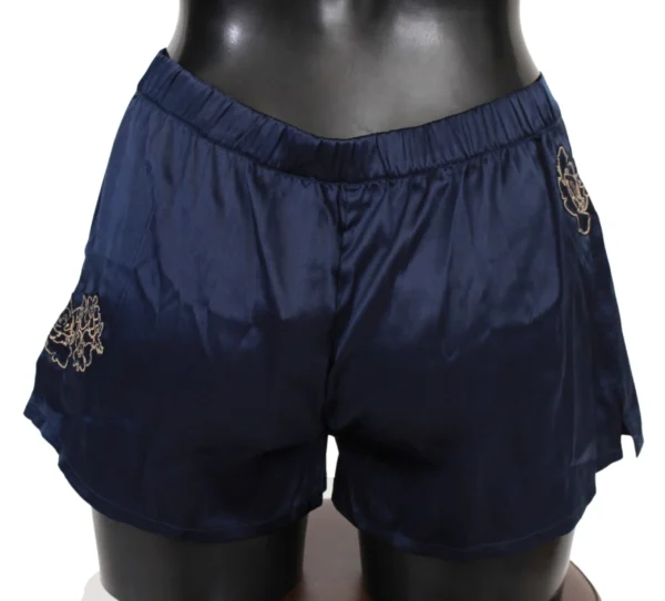 Ermanno Scervino Women's Chic Blue Lingerie Shorts - Pure Cotton Comfort