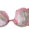 Ermanno Scervino Women's Chic Pink Lace Silk Blend Push Up Bra