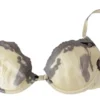 Ermanno Scervino Women's Silk Blend Push-Up Bra in Beige and Gray