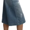 Dolce & Gabbana Women's Elegant Wide Leg Cropped Denim Trousers