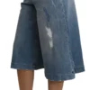 Dolce & Gabbana Women's Elegant Wide Leg Cropped Denim Trousers